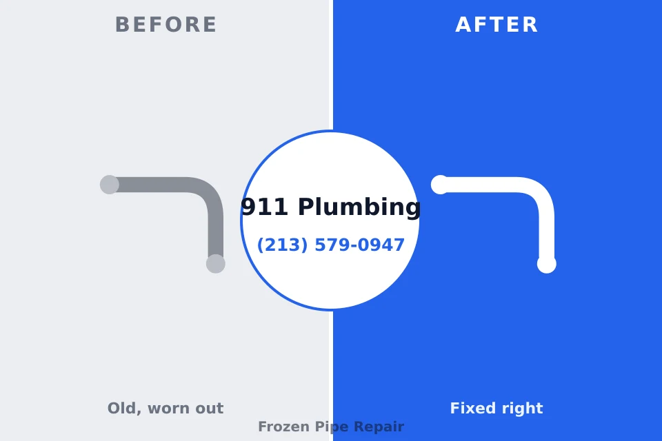 Before and after: plumbing repair Surf City, NJ
